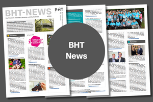 Collage von Seiten des Newsletters BHT-News