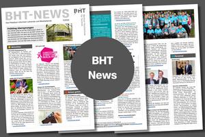 Collage von Seiten des Newsletters BHT-News