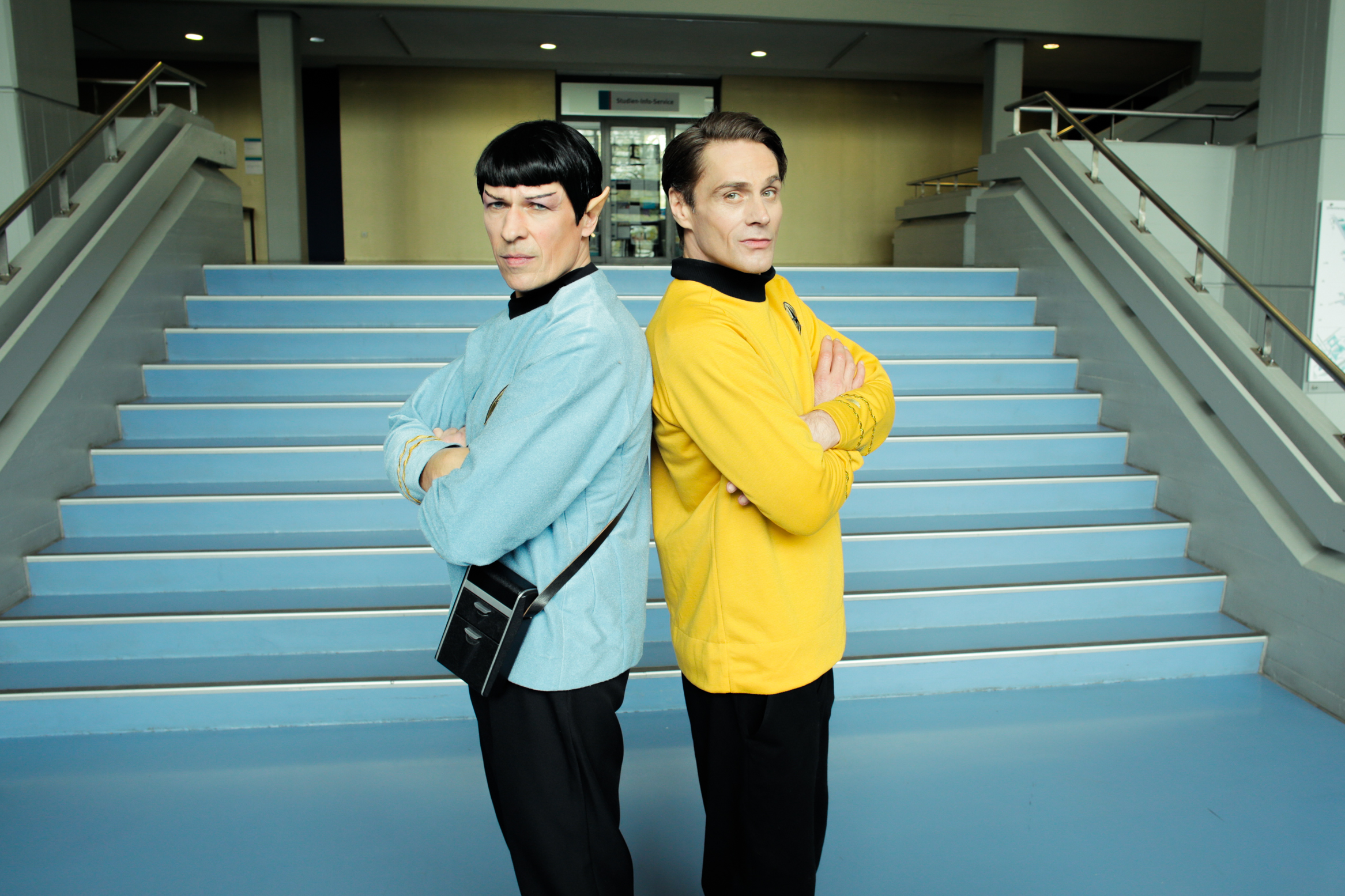 Commander Spock und Captain Kirk sind zu Gast an der Beuth Hochschule (Foto: Screen Based Media)