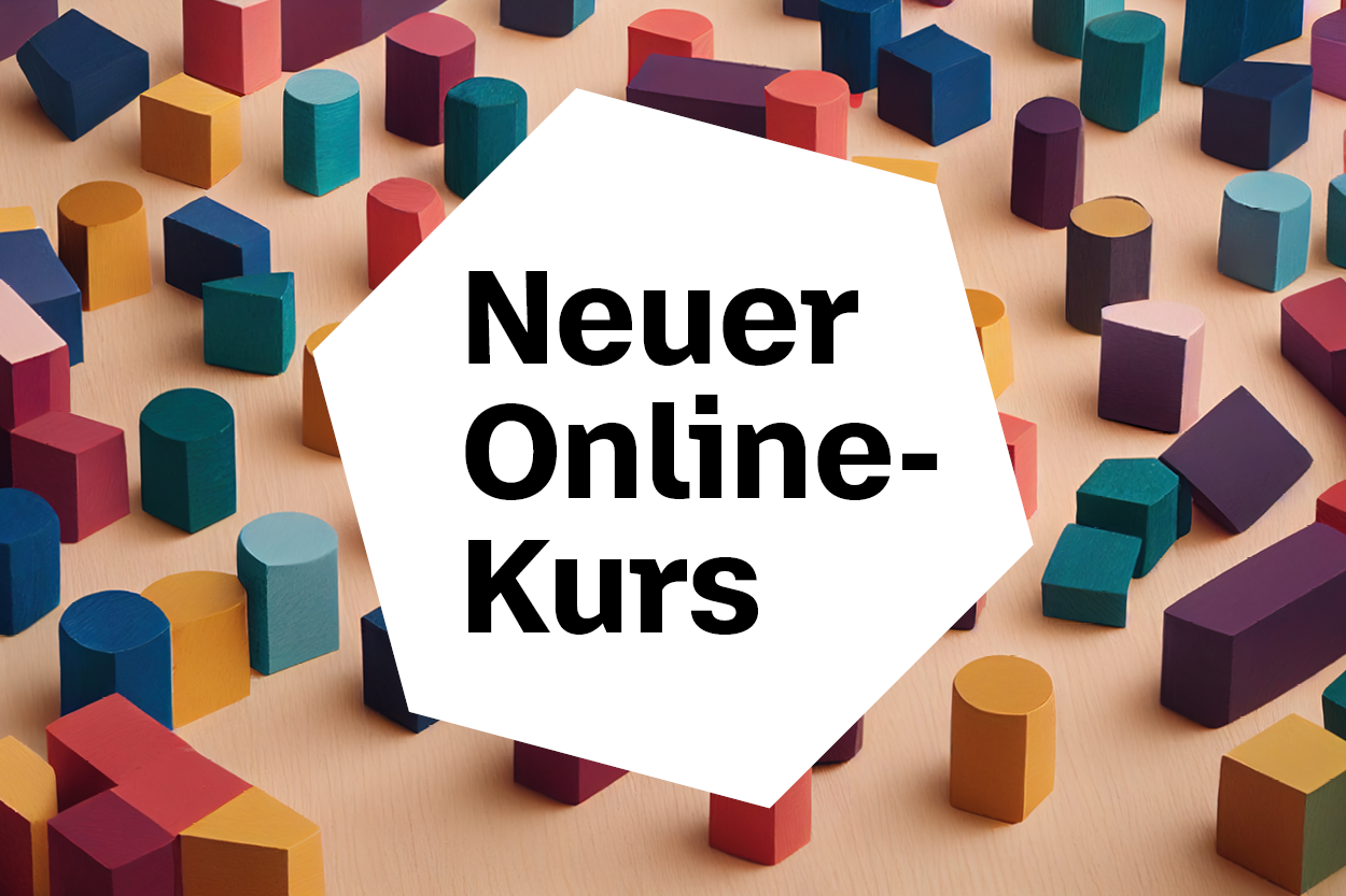 Grafik mit der Aufschrift: „Neuer Online-Kurs“