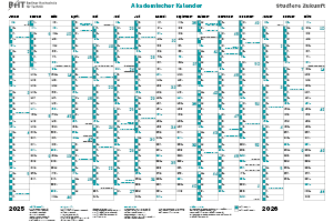 Ein Stapel Wandkalender.